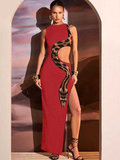 Elegance Meets Seduction: Slim-Fit Split-Back Maxi Dress Newgew Dresses