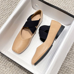 Women Minimalist Casual Cross Strap Soft Flats Newgew Shoes