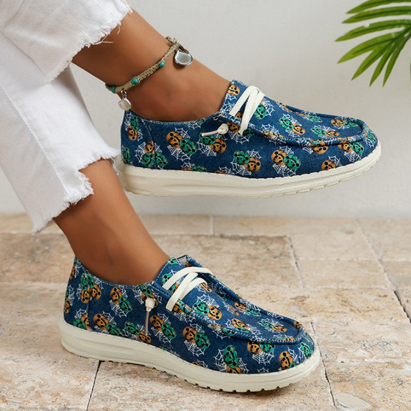 Casual Patchwork Printing Round Comfortable Shoes NewGew