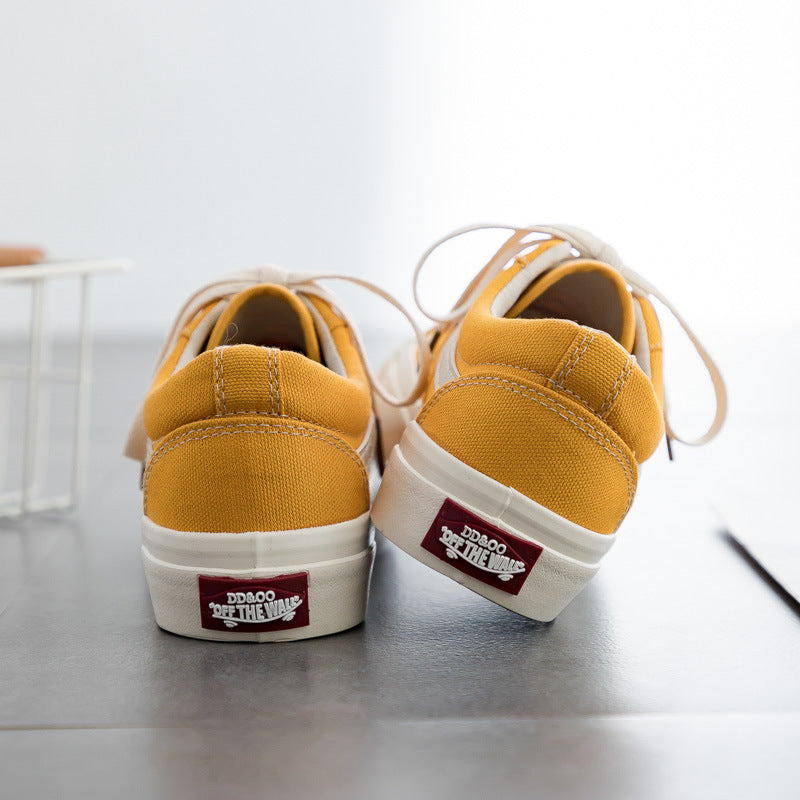 Graceful Classy Versatile Women's Black Fleece-lined Canvas Shoes Newgew