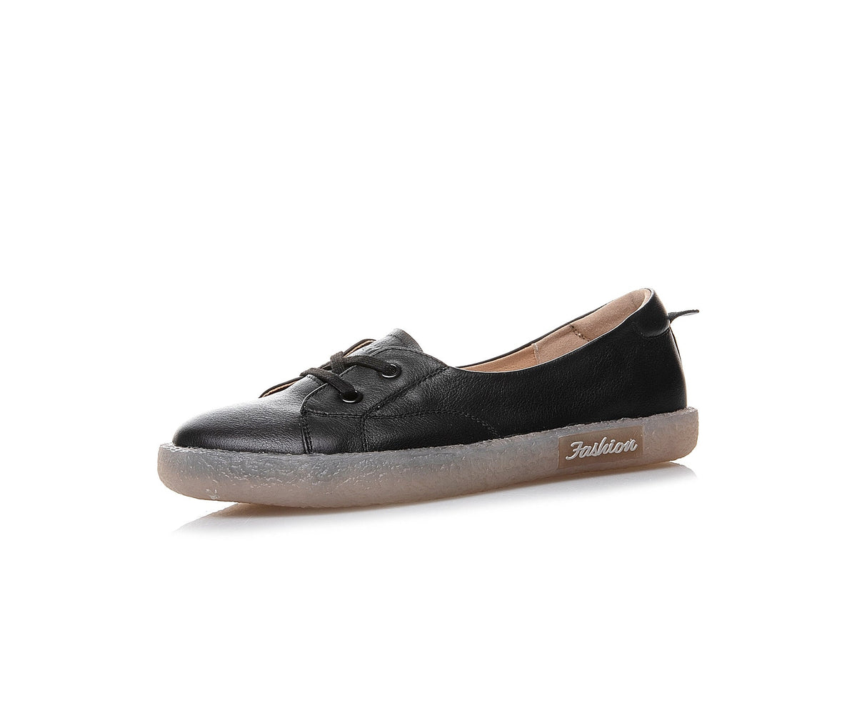 Women Casual Soft Leather Antiskid Flats Newgew Shoes