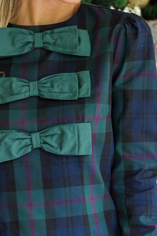 Warmest Wishes Navy Blue Plaid Mini Dress Newgew Dresses