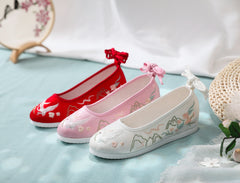 Charming Fairy Height Increasing Insole Bow Canvas Shoes Newgew