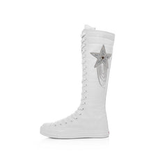 Women's Long Five-pointed Star Pattern Dancing Boots Newgew