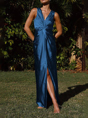 Fashion Deep V Sleeveless Backless Dress Newgew Dresses