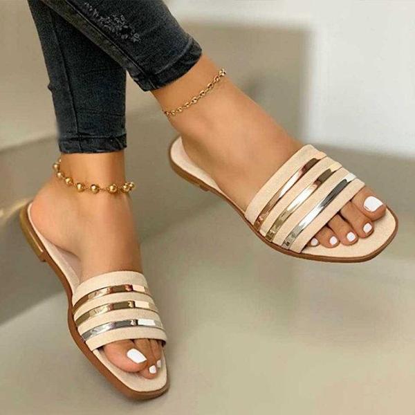 Women Summer Fashion Trend And Comfortable Flat Slippers NewGew