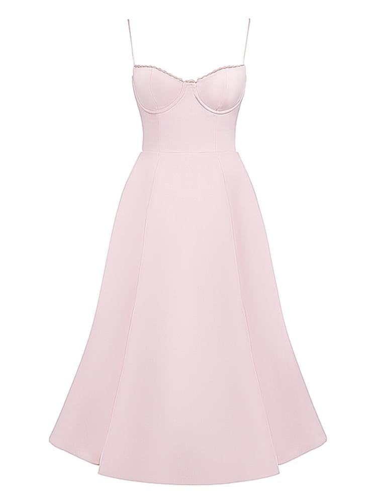 Ballerina Pink Midi Dress Newgew Dresses