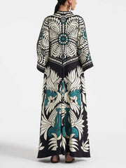 Magnifico Printed Maxi Dress - Black Newgew Dresses