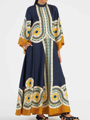 Magnifico Printed Maxi Dress - Blue Newgew Dresses
