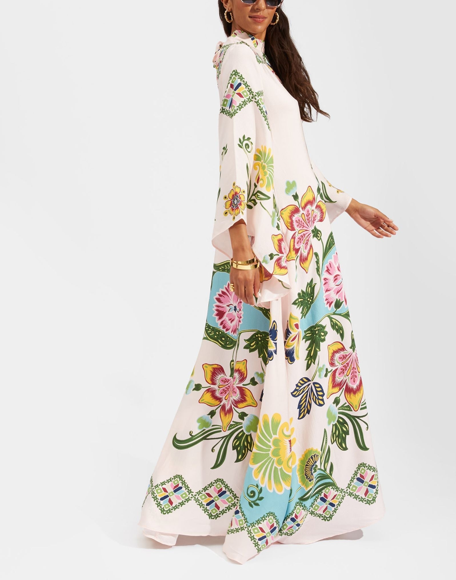 Magnifico Printed Maxi Dress - Pebbled Sable Newgew Dresses
