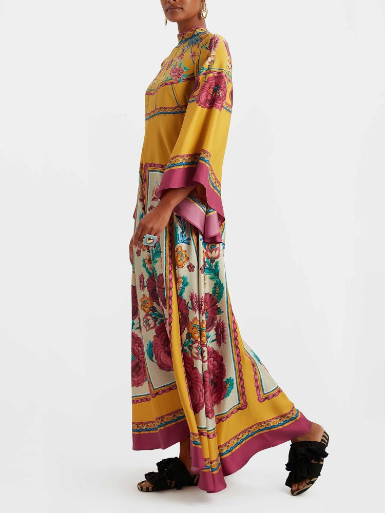 Magnifico Printed Maxi Dress - Marigold Newgew Dresses
