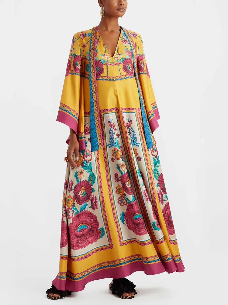Magnifico Printed Maxi Dress - Marigold Newgew Dresses