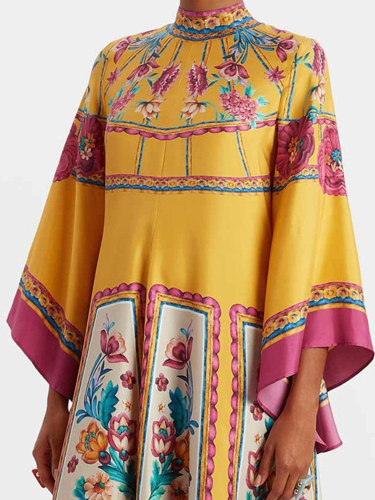 Magnifico Printed Maxi Dress - Marigold Newgew Dresses