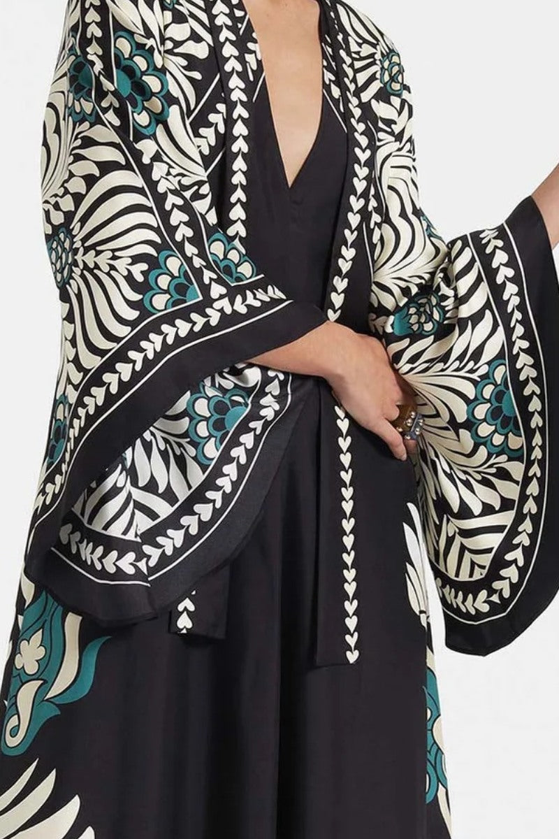 Magnifico Printed Maxi Dress - Black Newgew Dresses