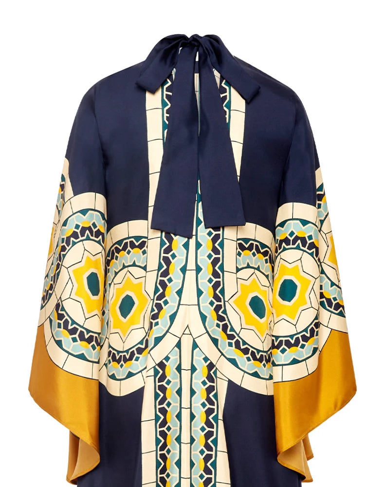 Magnifico Printed Maxi Dress - Blue Newgew Dresses