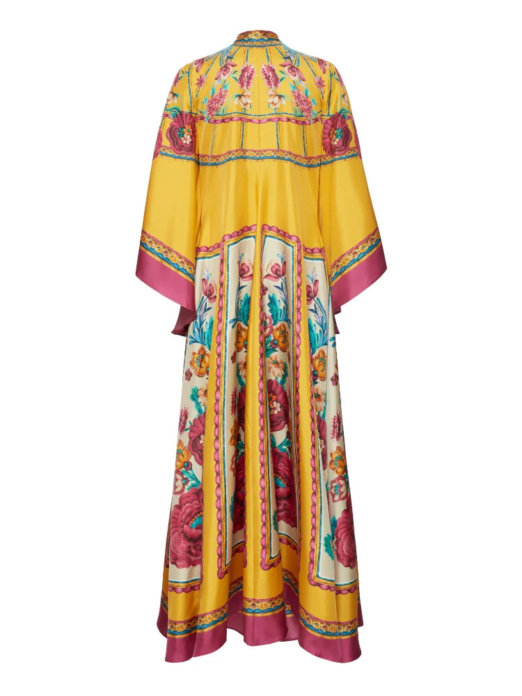 Magnifico Printed Maxi Dress - Marigold Newgew Dresses