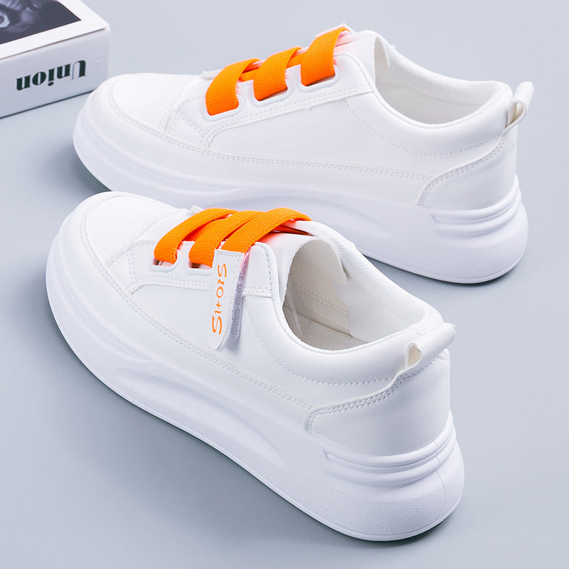 Women's Female Velcro White Spring Board Shallow Canvas Shoes Newgew