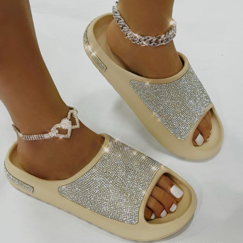 Casual Rhinestone Round Shoes NewGew