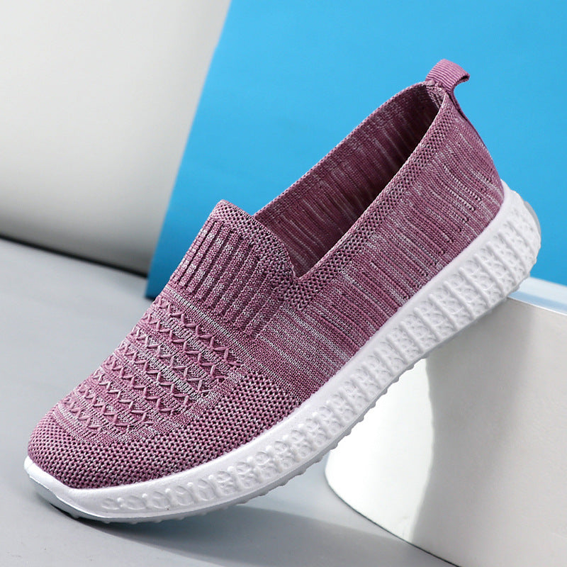 Women's Soft Bottom Mom Slip-on Sports And Canvas Shoes Newgew