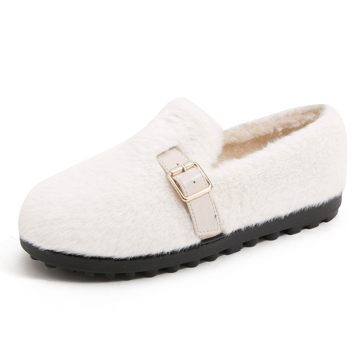 Women Casual Fashion Minimalist Soft Furred Casual Shoes Newgew Shoes