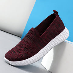 Women's Soft Bottom Mom Slip-on Sports And Canvas Shoes Newgew