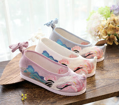 Bow For Han Chinese Clothing Antique Style Canvas Shoes Newgew