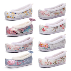 Bow For Han Chinese Clothing Antique Style Canvas Shoes Newgew