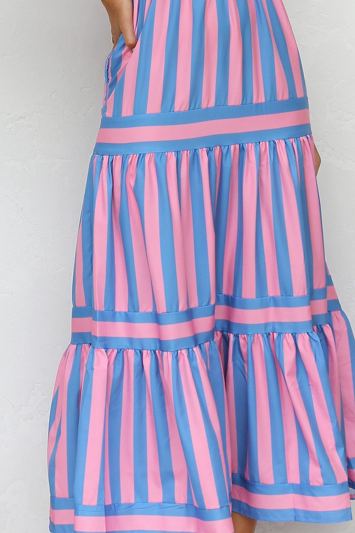Laina Dress PINK/BLUE Newgew Dresses