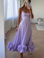 Flounce Bustier Maxi Dress Newgew Dresses