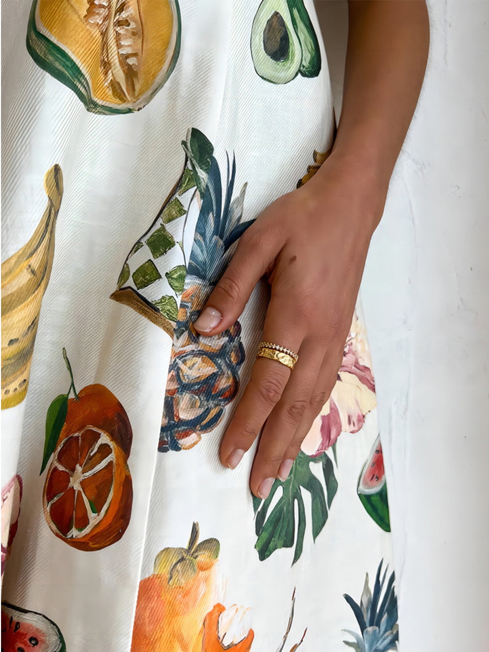 Fashion Graffiti Print Slim Fit Versatile Maxi Dress Newgew Dresses