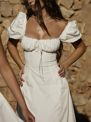 Palace Square Neck Lace Maxi Dress Newgew Dresses