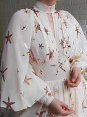 Sequined Chiffon Maxi Dress Newgew Dresses