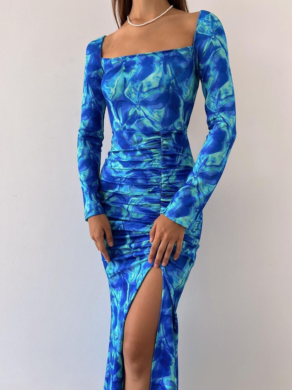Backless Strappy Smocked Maxi Dress Newgew Dresses