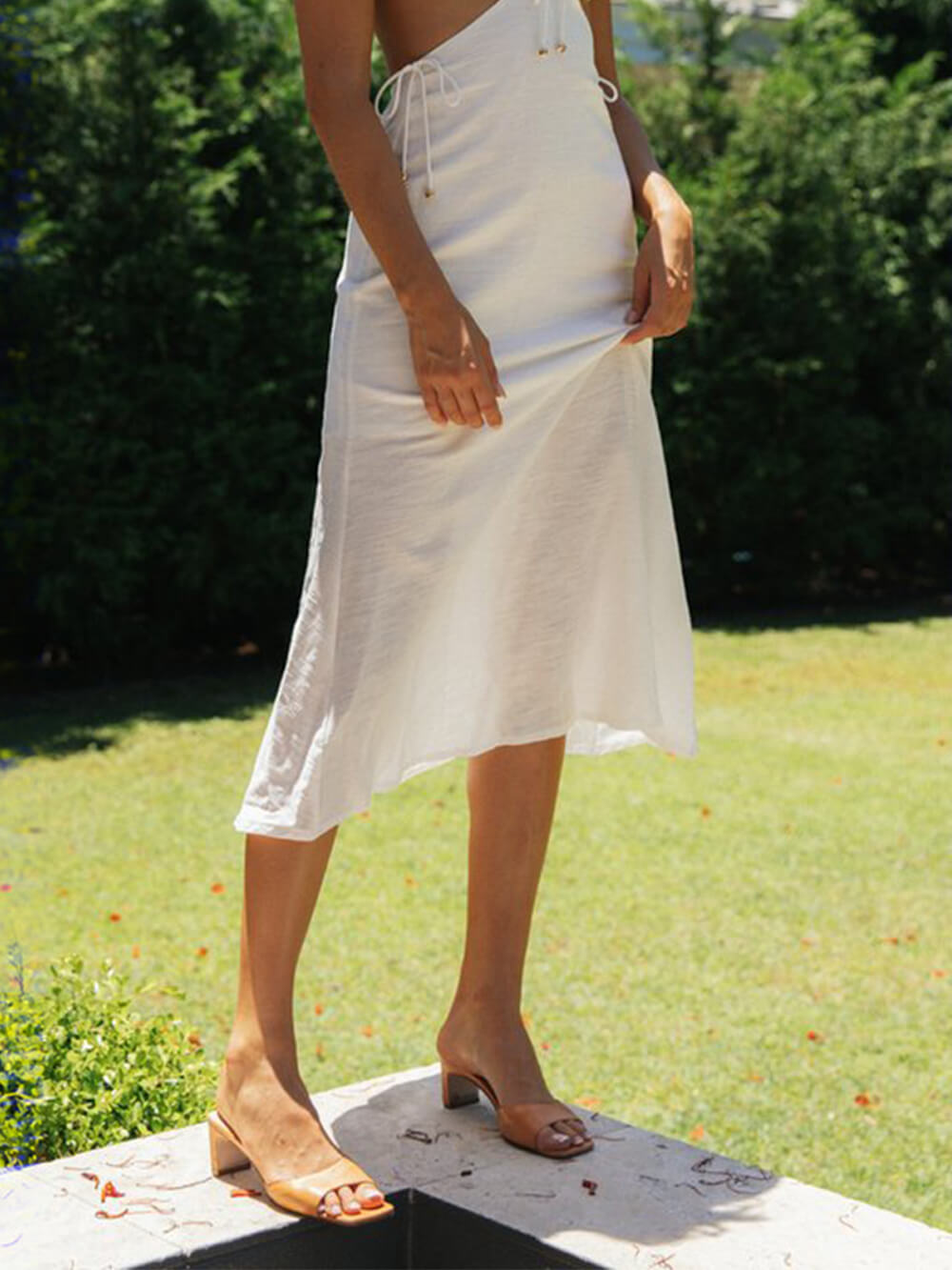 Chiffon Ruffle Midi Dress Newgew Dresses