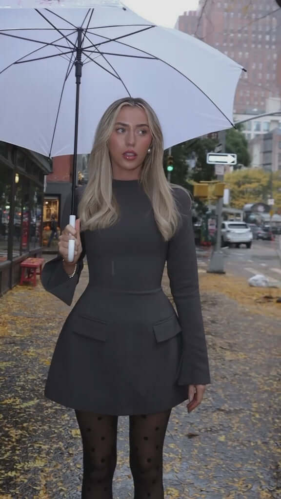 The Ultimate Muse Split Sleeve Mini Dress Newgew Dresses