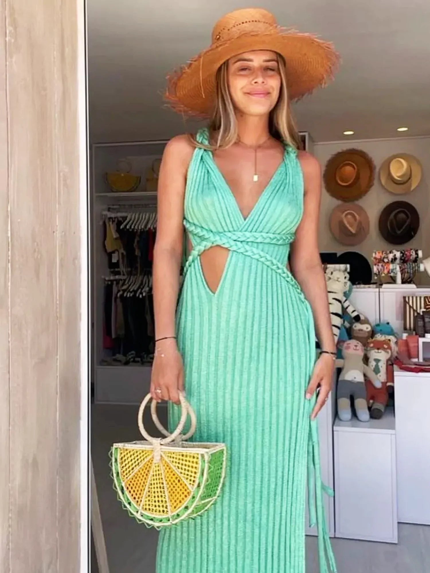 Holiday Reverie Knit Maxi Dress Newgew Dresses
