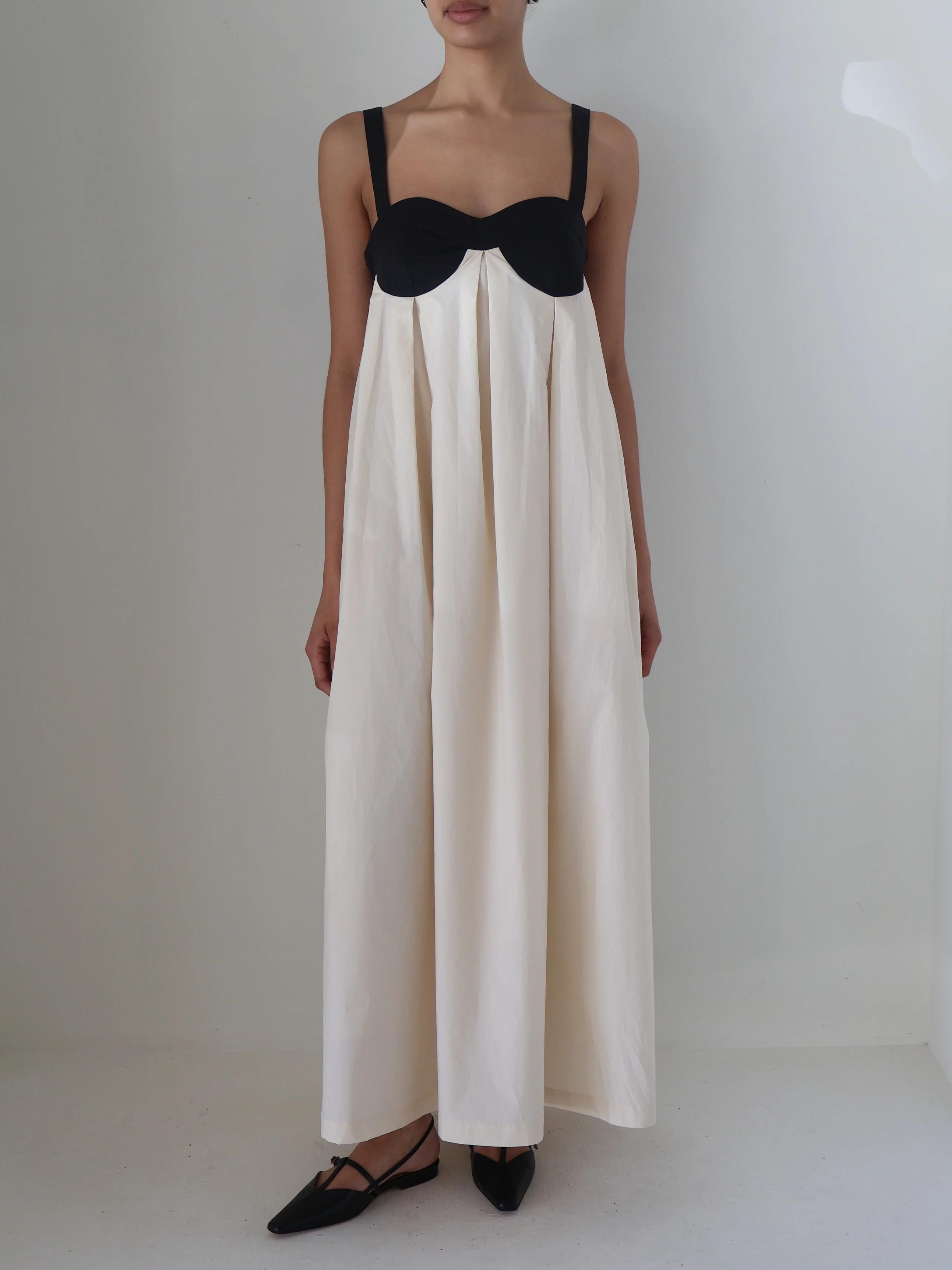 Amelia Cotton Pleat Maxi Dress Newgew Dresses