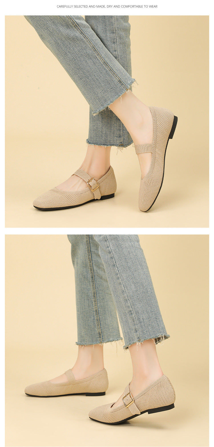 Strapless Woven Mary Jane Shoes NEW GEW