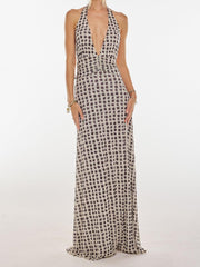Camoni Polka Dot Diary Maxi Dress Newgew Dresses