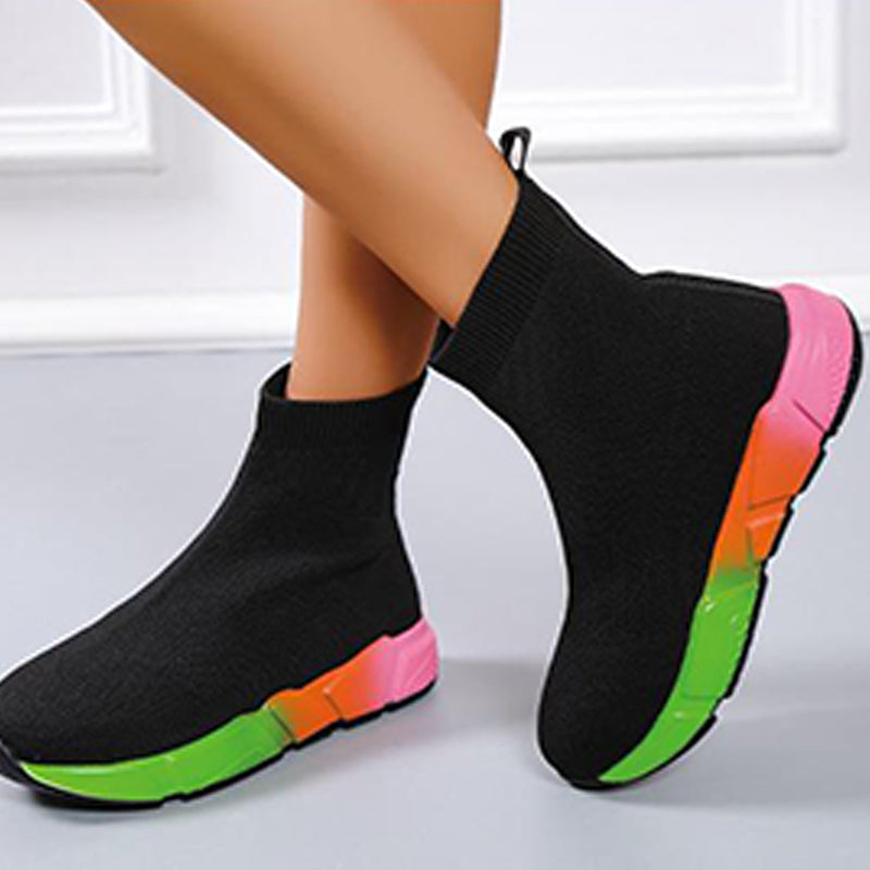 Casual Patchwork Round Comfortable Shoes NewGew