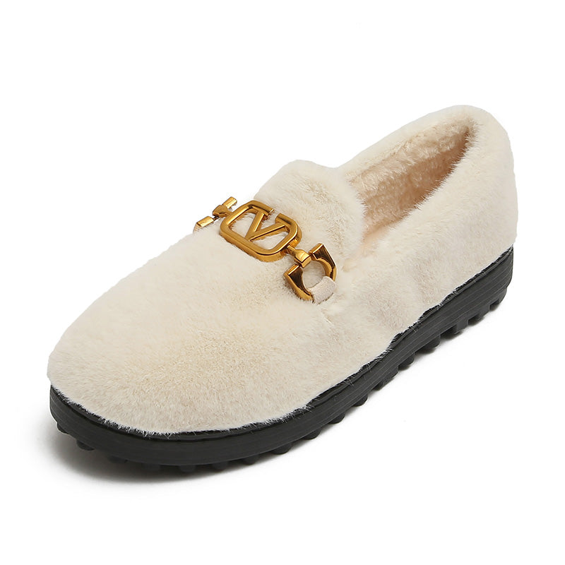 Women Fashion Winter Furred Casual Shoes Newgew Shoes