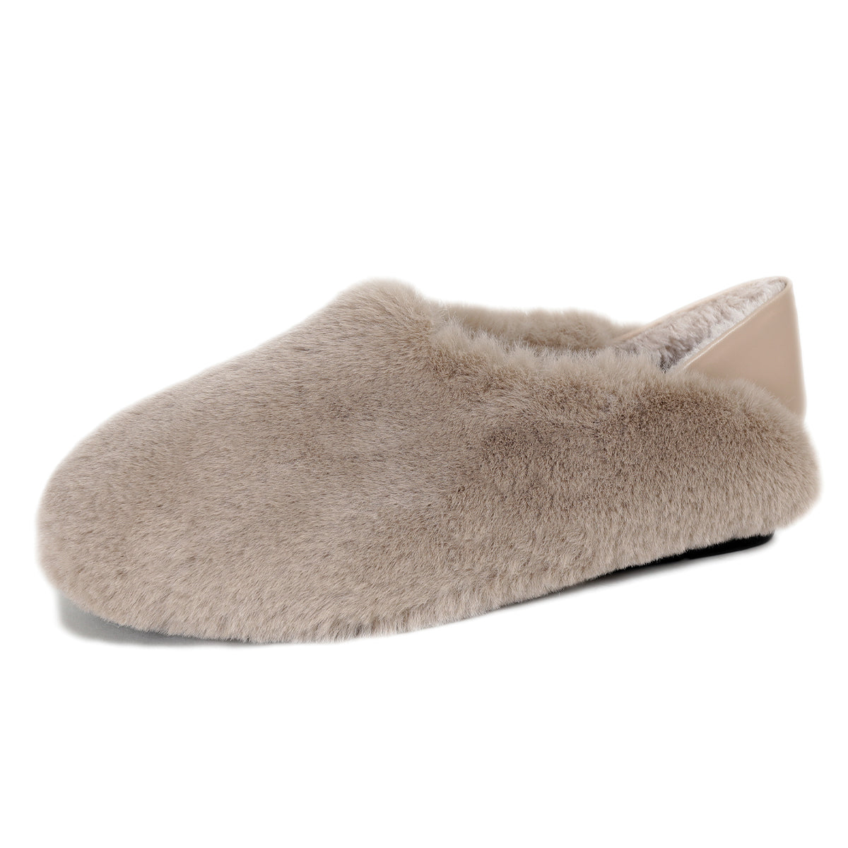 Women Soft Flat Casual Fur Shoes Newgew Shoes