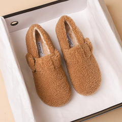 Women Minimalist Casual Flat Soft Fur Shoes Newgew Shoes
