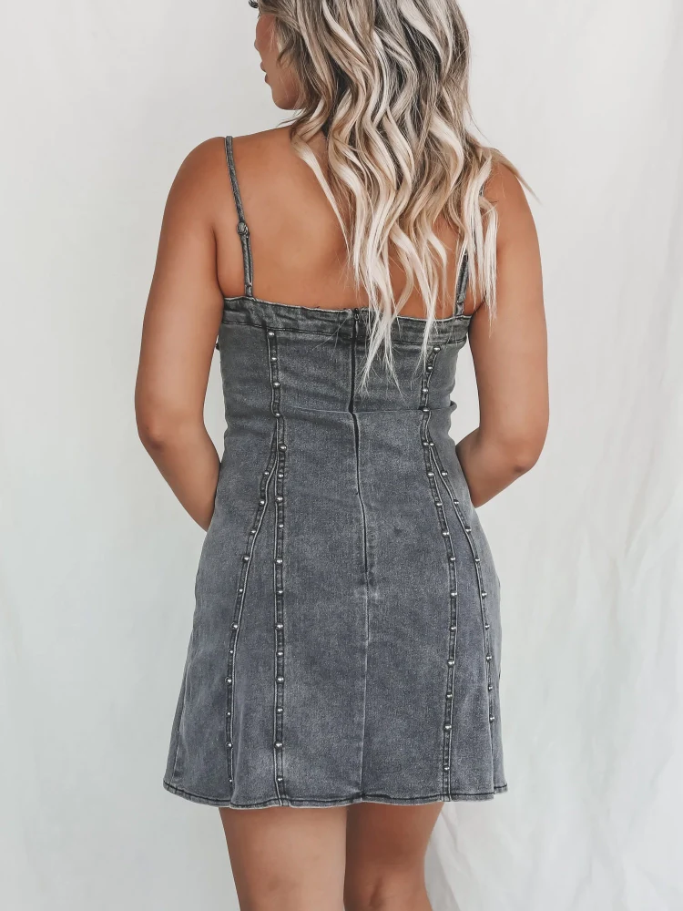 Dixie Denim Mini Dress Newgew Dresses