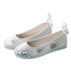 For Han Chinese Clothing Embroidered Ancient Style Canvas Shoes Newgew