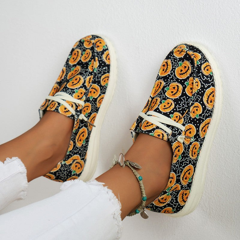 Casual Patchwork Printing Round Comfortable Shoes NewGew