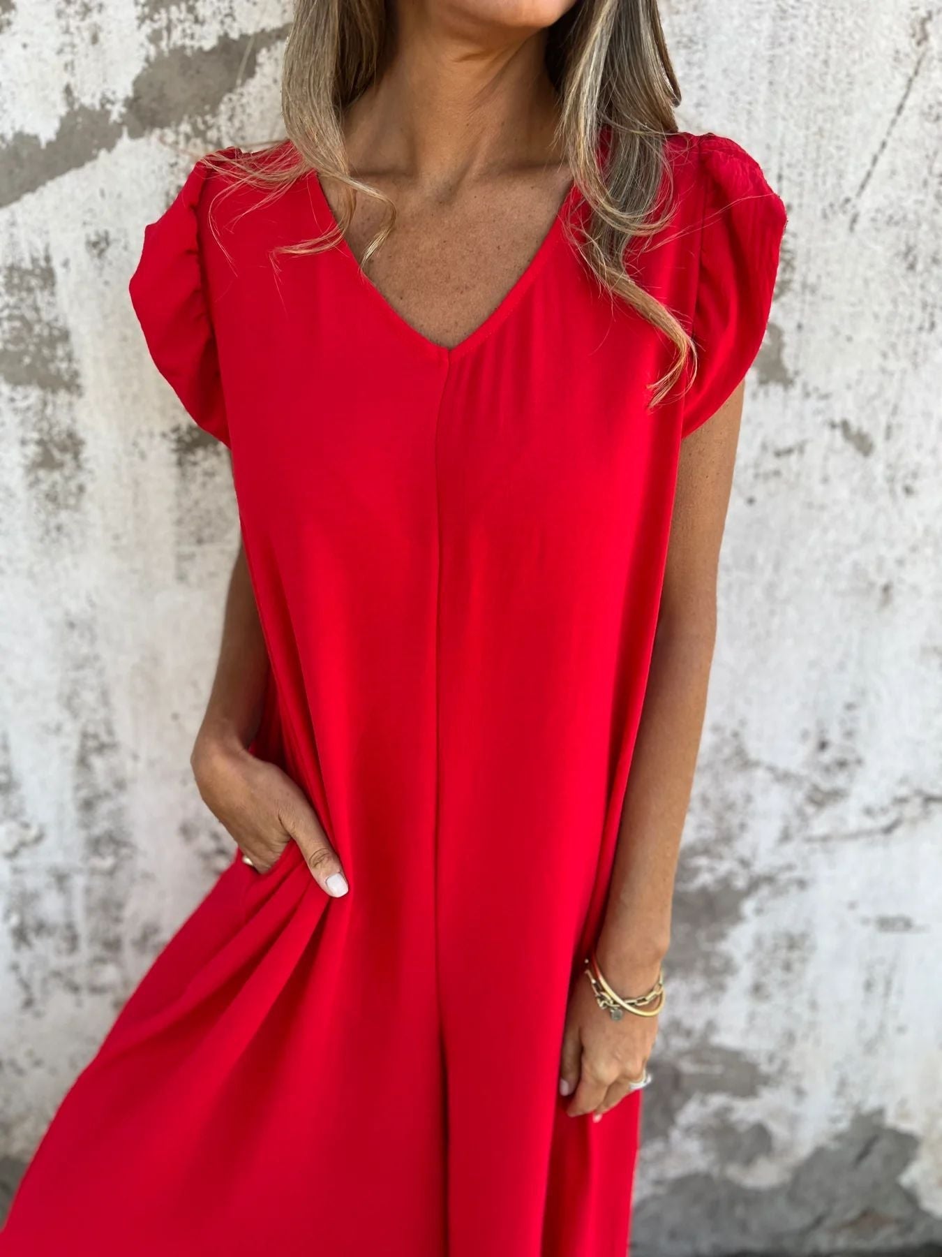 Leopard Print V-Neck Jumpsuit With Front Pockets Newgew Dresses