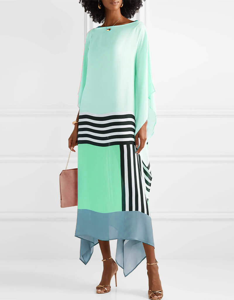 Pink Candy Stripe Kaftan Newgew Dresses