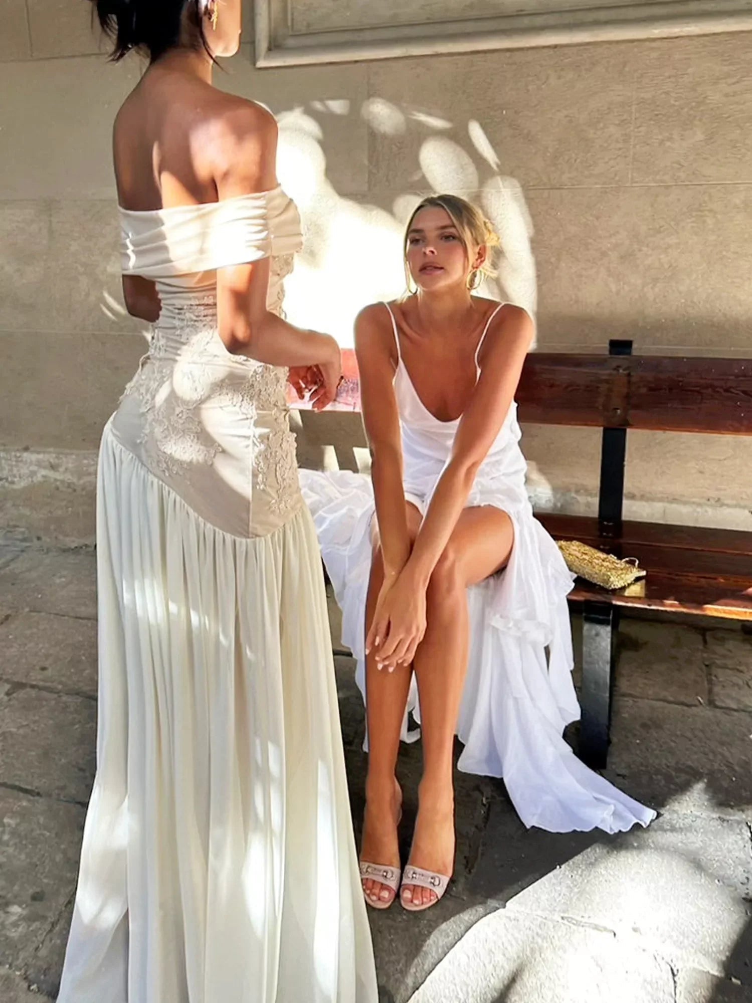 Ethereal Cascade Gown - White Angel (100% Cotton) Newgew Dresses