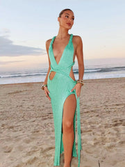 Holiday Reverie Knit Maxi Dress Newgew Dresses